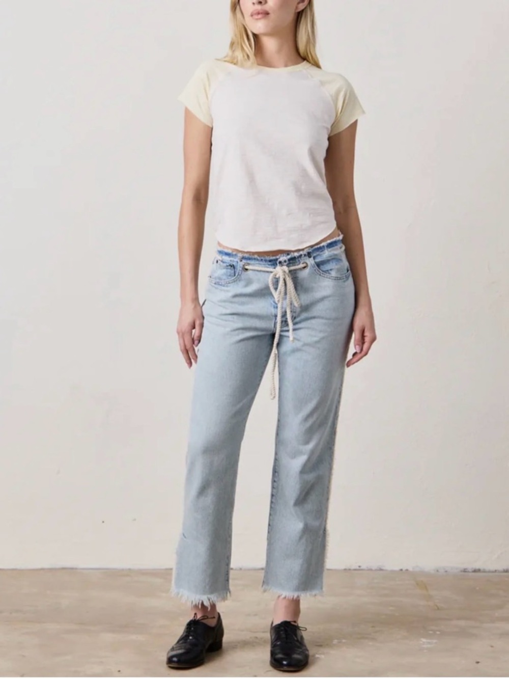 NSF Penny Relaxed Tie Waist Jean